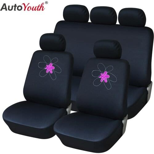 AUTOYOUTH 4pcs / 9pcs car seat cover polyester fiber protection seat cushion car universal suitable for Kalina Grantar for Lada
