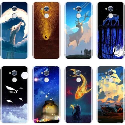 Case For Huawei Honor 6 5A 4X 5X 6X Funny Cat Deer Giraffe Silicone Soft Back Cover For Huawei Honor 6A 4C 5C 6C Pro Phone Case