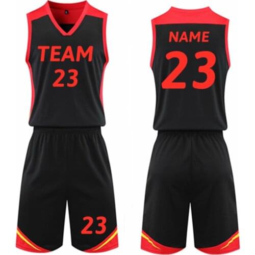 Kids Adult Basketball Clothes Child Kit Men Basketball Jersey Training Basketball Shirt & Shorts Sports Suit Team Uniform Custom
