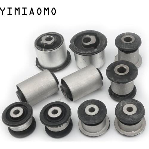 For Audi Q7 4L 2007-2009 VW Touareg 7L Porsche Cayenne 955 02-10 10Pcs Rubber-Metal Suspension Bushing Set 7L0407182E 7L0412333A