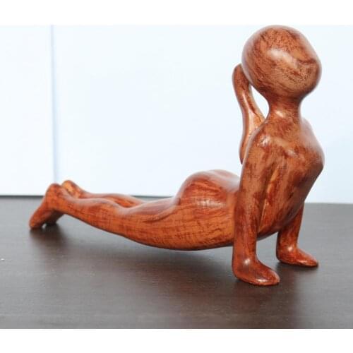 Resin Yoga Carving Figure Universal Desktop Ornaments Yoga Carving Decoration Figure Resin Yoga Carving Figure Rust-proof for Fa