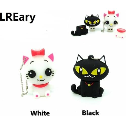Wholesale Princess usb flash drive real capacity Catoon Cat pen drive 4gb 8gb 16gb 32gb Usb 2.0 Memory Flash Stick