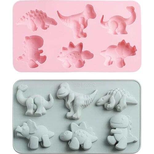 Easter Cake Mold DIY Dinosaur Creative Silicone Chocolate Jelly Mold 3D Stereo Animal Cake Baking Mold Creative Childrens Gift