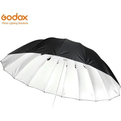 GODOX Studio Photogrphy 70" 178cm Silver Black Reflective Lighting Light Umbrella