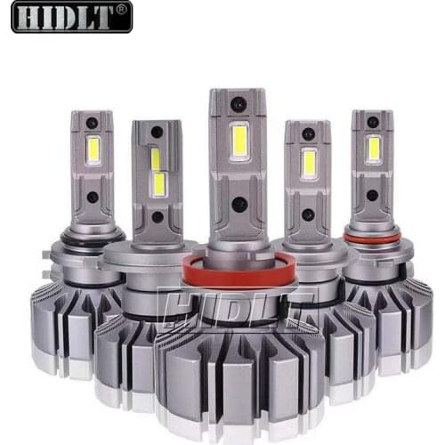 HIDLT High Quality S5 LED Headlight Lamp H4 H7 H8 H11 9005 9006 Fanless 12V 60W 6000LM White Canbus LED Car Fog Light Bulb