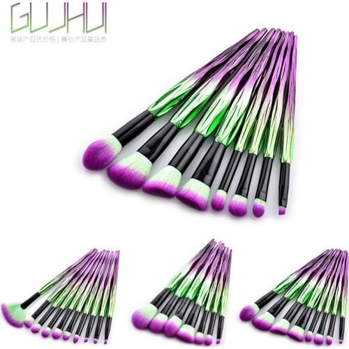 GUJHUI makeup brush-Bauhinia series 7/10Pcs synthetic hair brushes set-face cosmetic pen-artificial hair-beauty-beginer tool