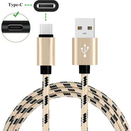 Short Nylon metal Fast Charger Type C USB cable For Samsung A3 A5 2017 Note 9 8 alcatel 7 Idol 5s For Xiaomi Mi 5 6 Honor 8 9 10