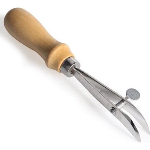 Leather pressure side scriber line spacing blankholding