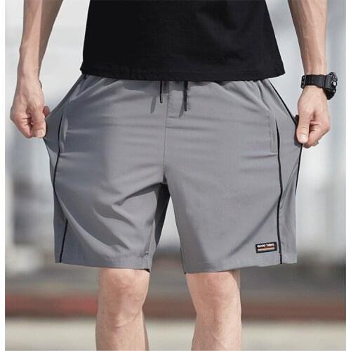 Summer Men Shorts 2021 Fashion Casual Running Fifth Pants Drawstring Shorts with Pocket Men Clothing Sportwear Quick Dry