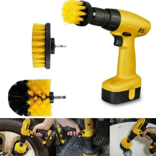 3-in-1 Multifunctional Electric Drill Cleaning Brush Head For Floor/Kitchen/Tire