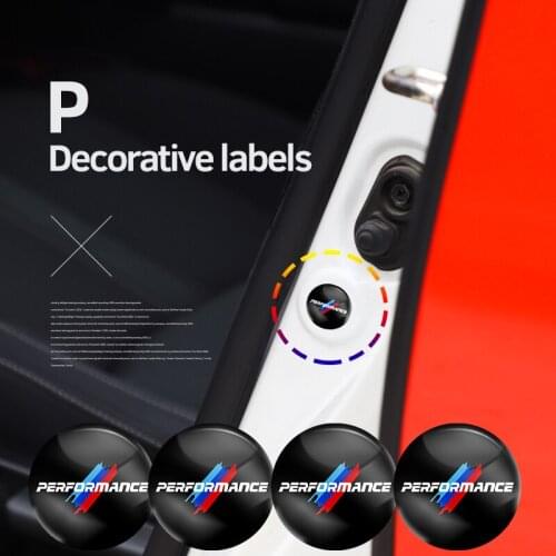 4Pcs PVC Door Shock-Absorbing Anti-Noise Gasket Sticker For BMW Performance M4 F10 E46 E60 E90 E39 E87 E36 X1 X2 X5 X6 G30 F30