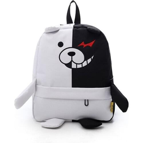 Anime Danganronpa Dangan Ronpa Monokuma Nylon Backpack Large Capacity Student School Bag Mochila Feminina Travel Backpack