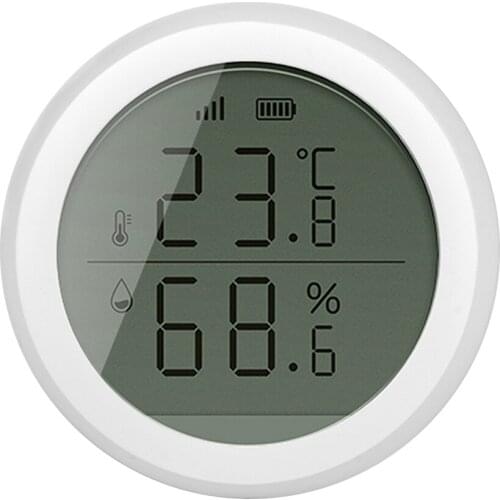 NEW Tuya Smart Home ZigBee Temperature And Humidity Sensor Indoor Hygrometer Thermometer With LED Screen Works With Alexa Google