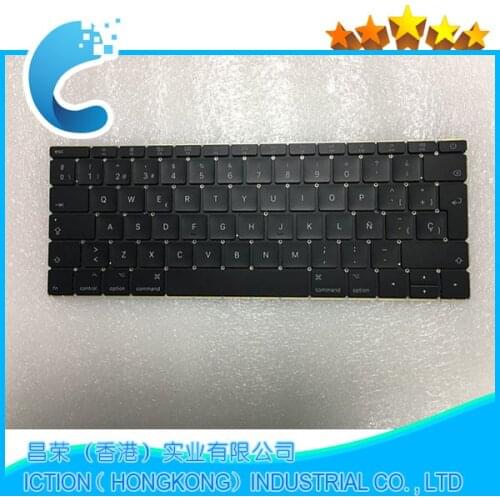 Original New A1534 SP Spainish Keyboard For MacBook Retina 12" A1534 Keyboard 2015 2016 2017 year
