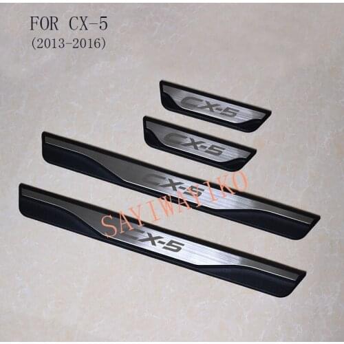 FIT For Mazda CX-5 Cx5 2013 2014 2015 2016 Door Sill Scuff Plate Welcome Pedal Stainless Steel Car Styling Car Accessories