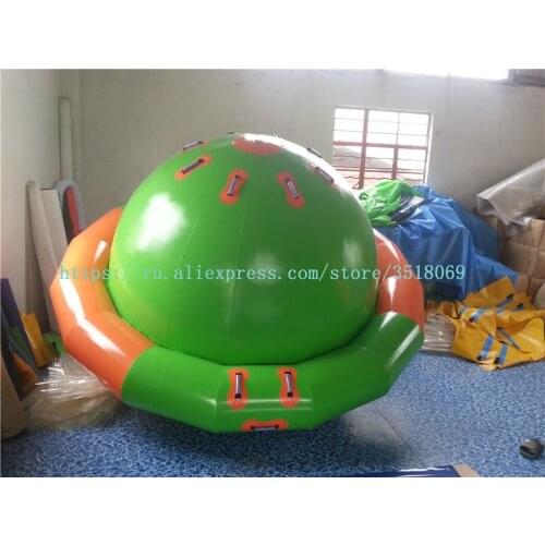 Sell 3 meters diameter water flying saucer, water inflatable UFO, crazy spinning water top