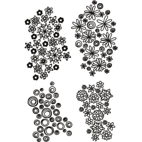 CLEAR STAMPS background DIY Scrapbook Card album paper craft silicon rubber roller transparent stamps w661