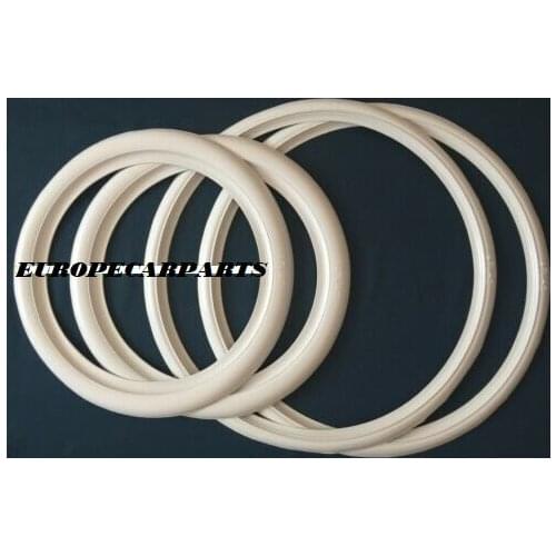 ATLAS Motorcycle Front 18"Slim Rear 16" Wide Whitewalls Rubber Ring Tire insert Trim set x4