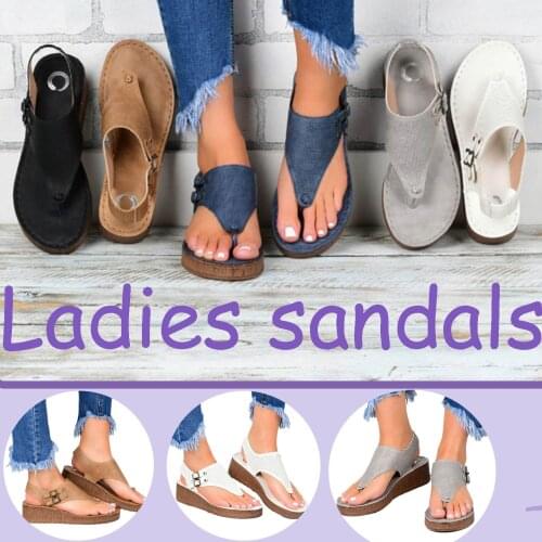 Women Summer Open Toe Comfy Sandals Super Soft Premium Orthopedic Low Heels Walking Sandals Toe Corrector Cusion 2021