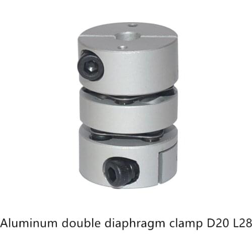 Laser engraving machine ball screw coupler double diaphragm coupling D20 L28 flexible clamping stepper motor