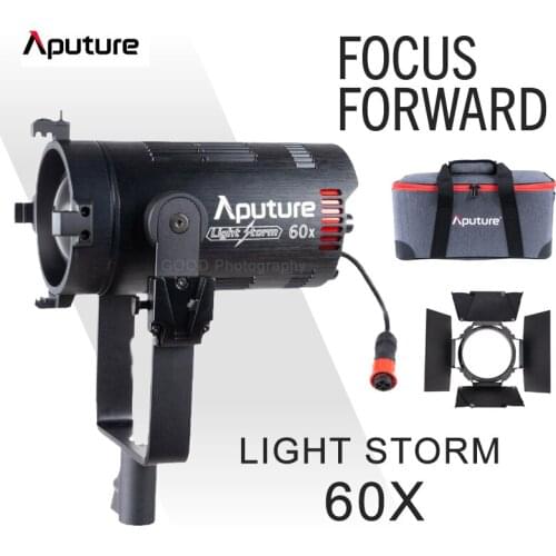 Aputure LIGHT STORM 60X Video Light 2700-6500K LED Photography Lighting For Camera Live 60W Portable Outdoor Shooting Light