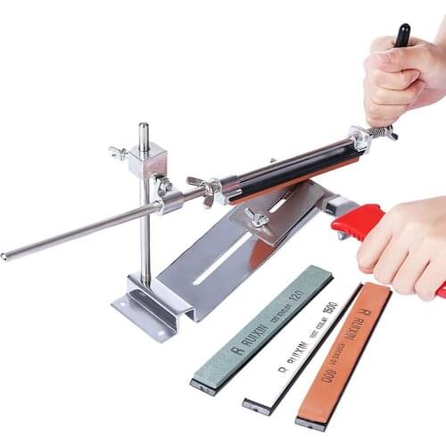 [Video]Ruixin Pro Steel Professional Knife Sharpener Tool Sharpening Machine Kitchen Accessories Grinding Device Bar Diamond