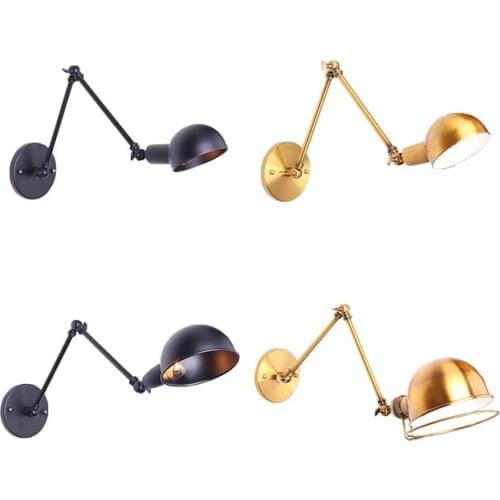 Vintage stone light gooseneck crystal bedroom light led bedroom light corridor wall lamp aisle living room wall lamp