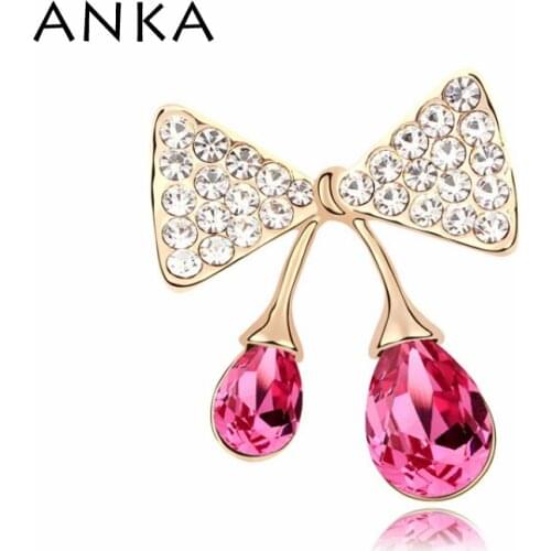 Pin Fine Jewelry Crystal Brooches Top Quality Wholesale Womans Bow Brooch Crystals from Austria #101780