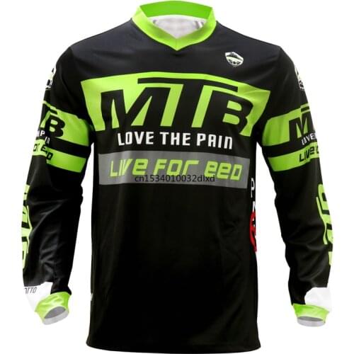 2021 MTB jersey with mesh side motorcycle motocross jersey mountain bike dh downhill enduro cycling hombre bmx shirt