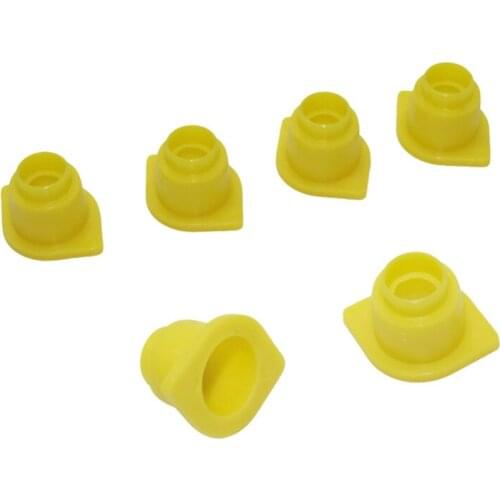 30 Pcs Bee Queen King Cage Accessories Beekeeping Fertility King Yellow Pedestal Guard Longwall Shield Queen Cage Cover Tools