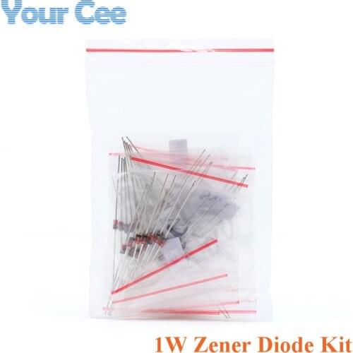 55Pcs/lot 1W Zener Diode Electronic Components Package 10V~56V Zener Diode Assorted Kit 11 Kinds Each 5pcs