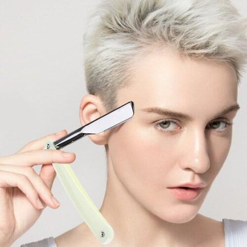 Razor Foldable Handle Shaver Old-fashioned Manual Razor Hairdressing Haircut Razor Beauty Salon Shave Face Hair Remover
