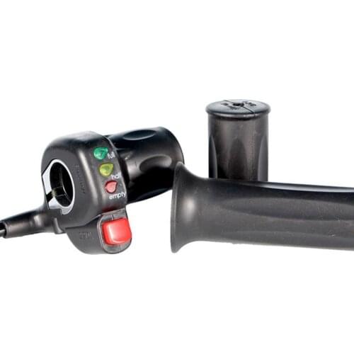 Electric Bike Throttle Turn Modified Speed Control Handle Bar Throttle Self-locking Parts with Push Button Switch 1.8 Meters