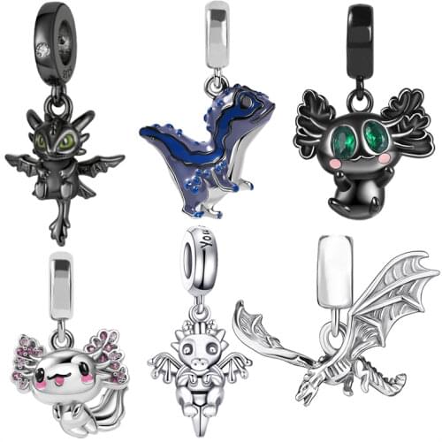 Genuine 925 Sterling Silver Charm Princess Coffee Cup Flamingo Beads fit Original Pandora Bracelet Jewelry Making DIY Gift