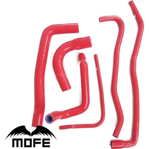 MOFE 6PCS 100% Silicone 3 Plys Original Logo Silicone Heater Coolant Radiator Hose Kit For Saab 9000 1991-1998