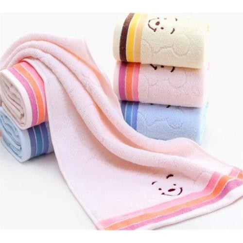 Cartoon Smile Soft Cotton Bath Towels Beach Towel For Adults Absorbent Terry Luxury Hand Face Sheet Adult Men Women Basic Towels
