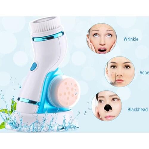 Latest 3D Sonic Facial Cleansing Devices Face Slimming Anti-Aging Anti-wrinkles Beauty Instrument Skin Care Massage Wash Brush