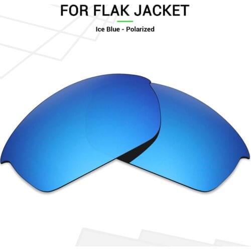 Mryok POLARIZED Replacement Lenses for Oakley Flak Jacket Sunglasses Ice Blue