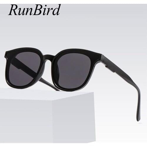 RunBird Sunglasses Women 2020 Retro Cat Eye Sunglasses Oversized Vintage Drivers Sun Glasses UV400 Shades For Women 5491