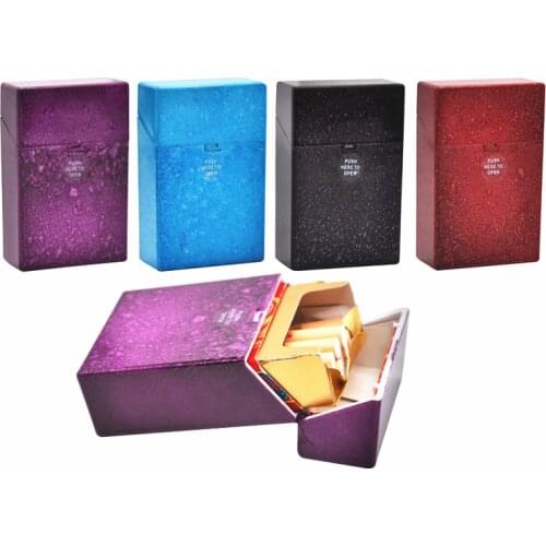 Cigarette Storage Case Portable Plastic Starry Pattern Waterproof Cover Push Open 20 Stick Package Fashion Cigarette Smoking Box