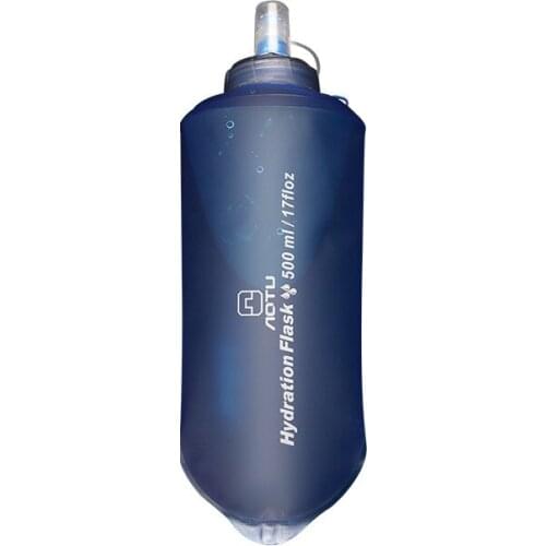 Outdoor Soft Water Bag Cross Country Running Soft Water Bottle Cup Portable Silicone Collapsible Water Cup 500ml