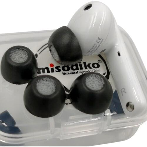 Misodiko Upgraded Memory Foam Eartips Compatible with HUAWEI FreeBuds 4i Noise Canceling Earbuds Tips