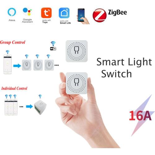 Smart Light Zigbee/Wifi Switch With Alexa Google Home Switch Breaker Switch Universal Breaker Timer Wireless Remote Control