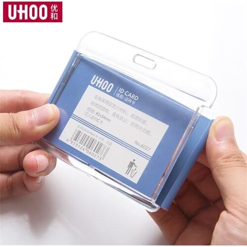High 2021new Quality Id Acrylic Bus Card Cover Employee Student Badge Holder (standard Size )