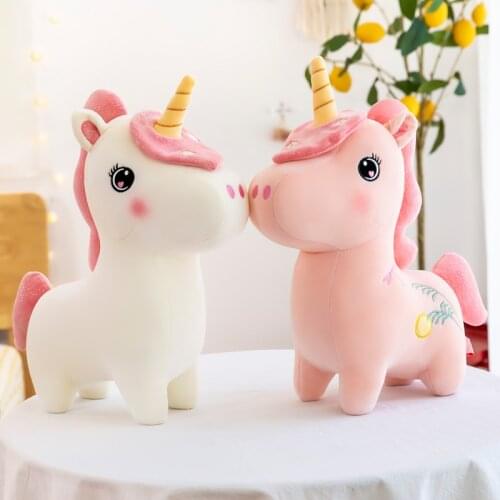 1PC 25/40/50cm CuteUnicorn Plush Toy Soft Stuffed Unicorn Soft Dolls Animal Horse Toys For Children Girl Pillow Birthday Gifts