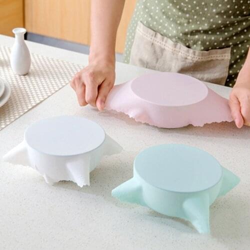 2PCS/Set Silicone Stretch Lids Universal Silicone Food Wrap Bowl Pot Lid Silicone Cover Pan Cooking Kitchen Accessories