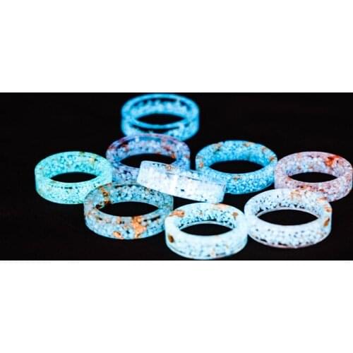 2021 New Design Luminous Resin Ring Glowing In The Dark Secret Forest Rings For Women Men Drop Ship Jewelry Charms Glowing Gift