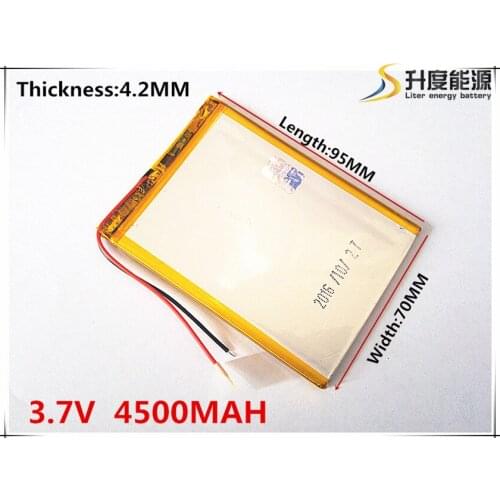 427095 Battery 4500mAH Li-ion Tablet pc battery For 7,8,9 inch tablet PC 3.7V Polymer lithiumion Battery With High Quality