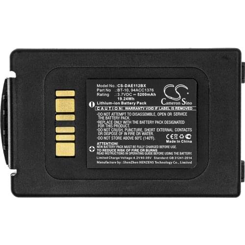 Cameron Sino 5200mAh Battery For Datalogic ELF,94ACC1376 94ACC1377 BT-10