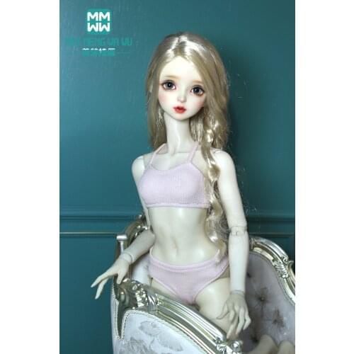 BJD Doll clothes Accessories 28-60CM 1/3 1/4 1/6 SD DD Toys Ball Jointed Doll Fashion pink sling underwear set